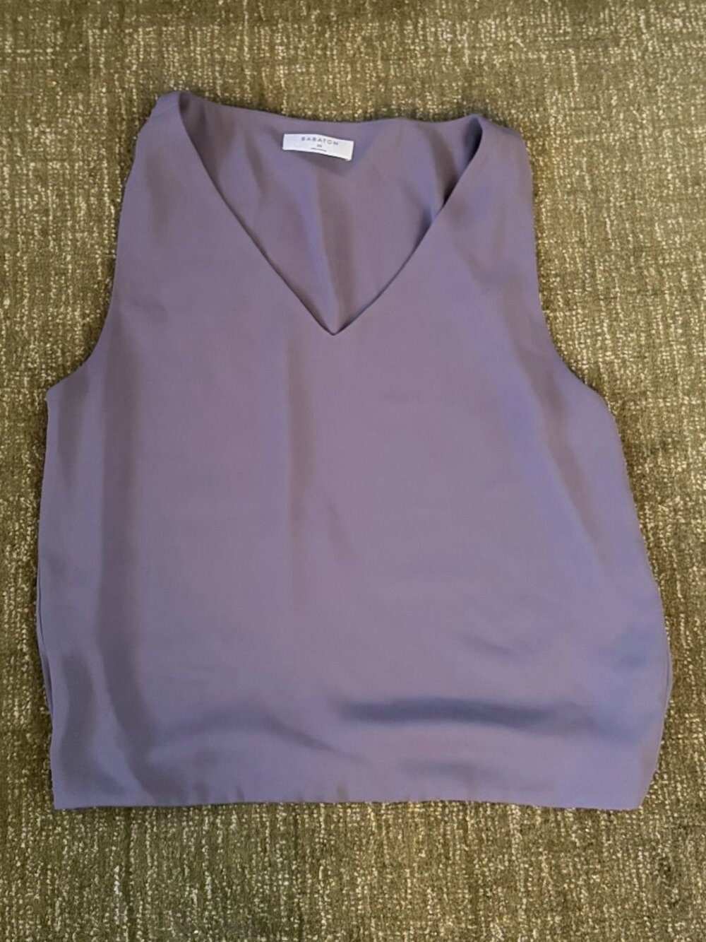 Aritzia Sleeveless Charcoal Blouse